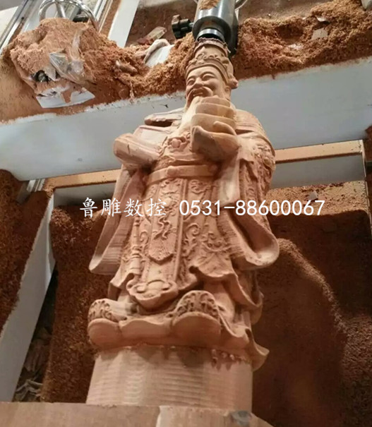 三維立體雕刻機制作的財神雕像、觀音佛像